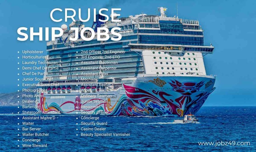 Numerous Positions for Cruise Ship