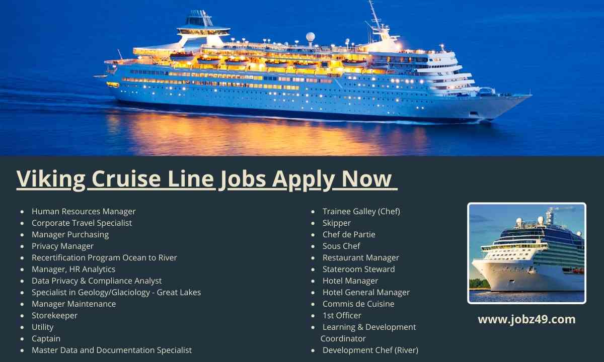  Viking Cruise Line Jobs Apply Now