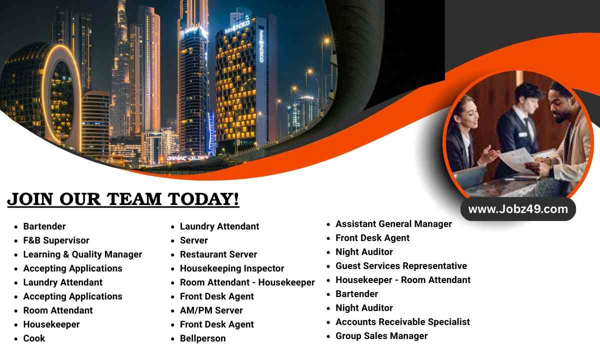 Hotel Indigo Hospitality Jobs UAE & US