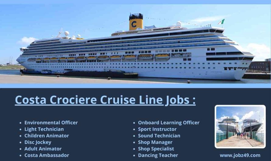 Costa Crociere Cruise Line Jobs Apply Now