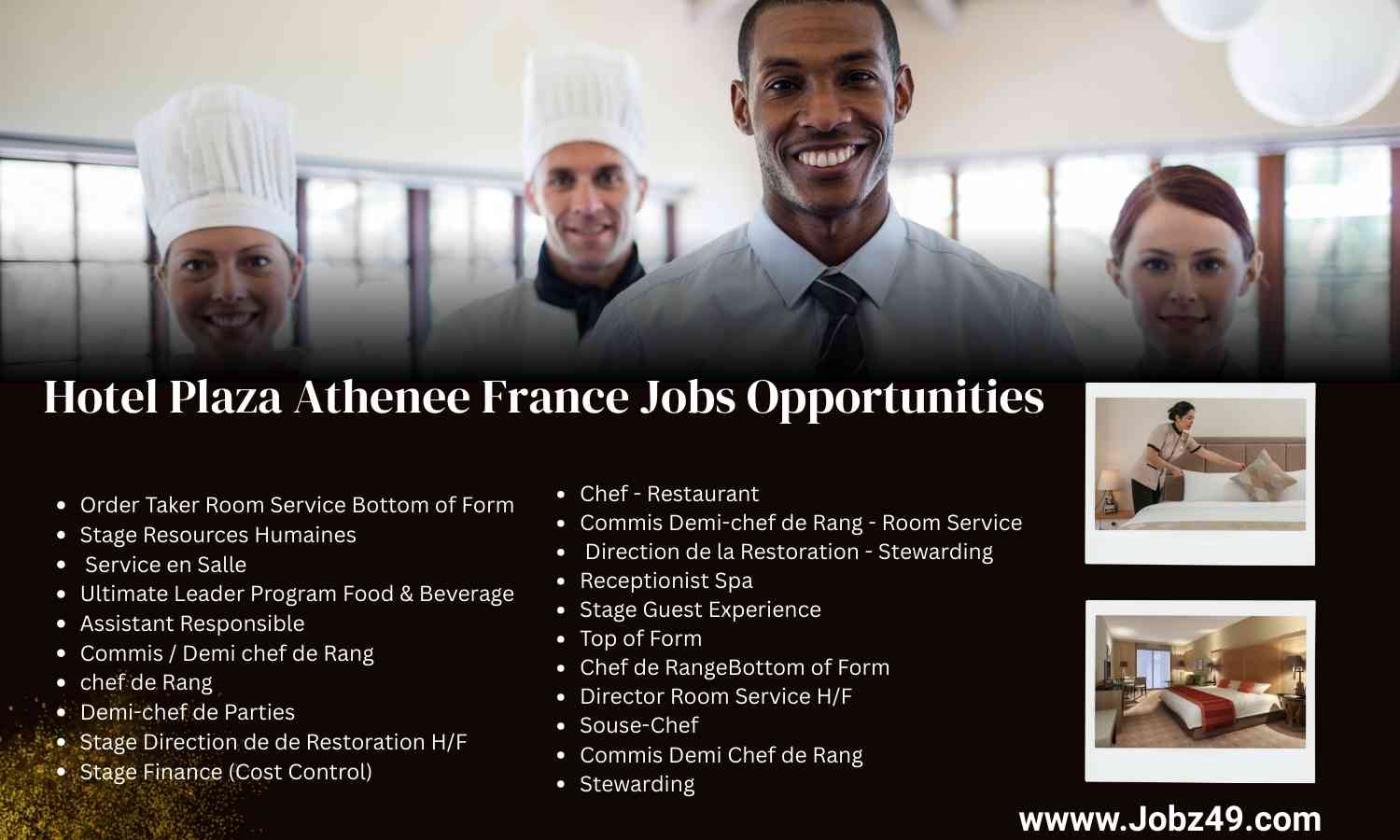 Hotel Plaza Athenee France Jobs Opportunities